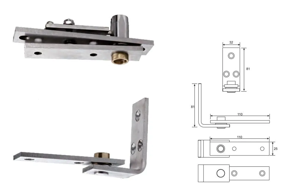Frameless Glass Pivot Door Fittings