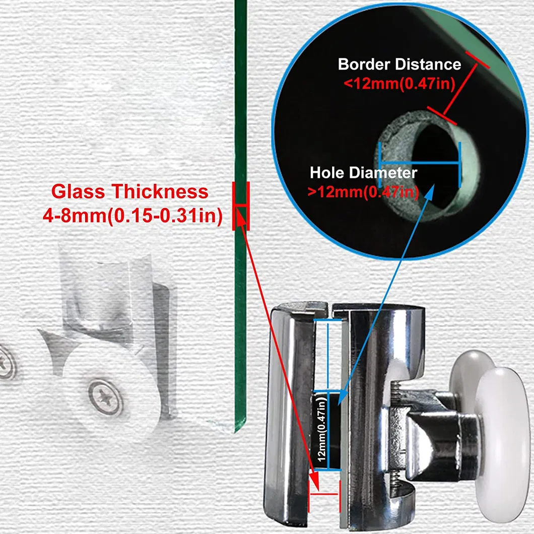 Twin Shower Door Rollers