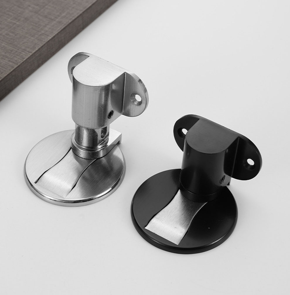 Stainless Steel Magnetic Door Stopper Hidden Toilet Glass Door Stop Holder Furniture Hardware