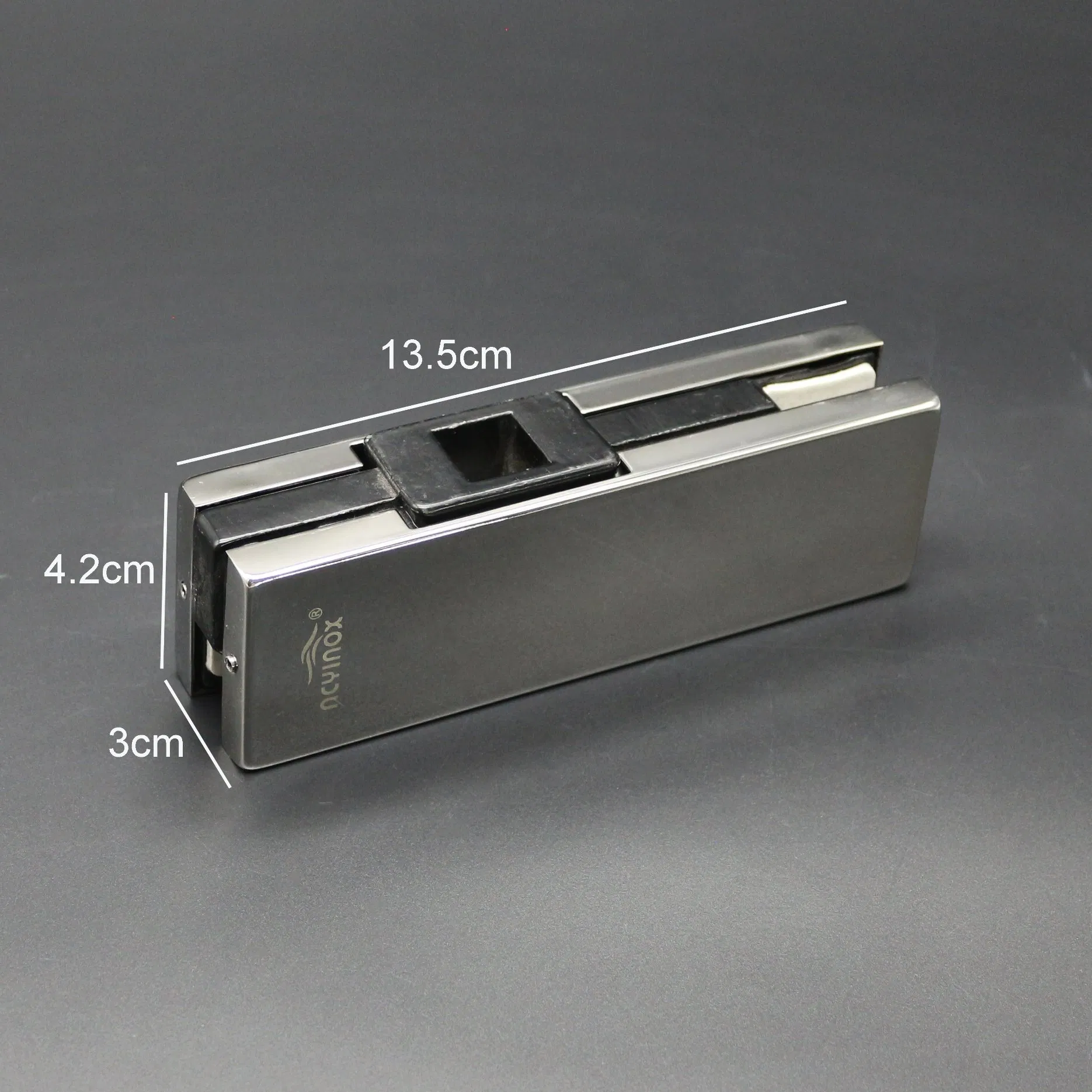 Hardware Outside Glass Railing Heavy Duty Shower Door Hinge Clamp Aluminum Top Bottom Patch Lock Fitting
