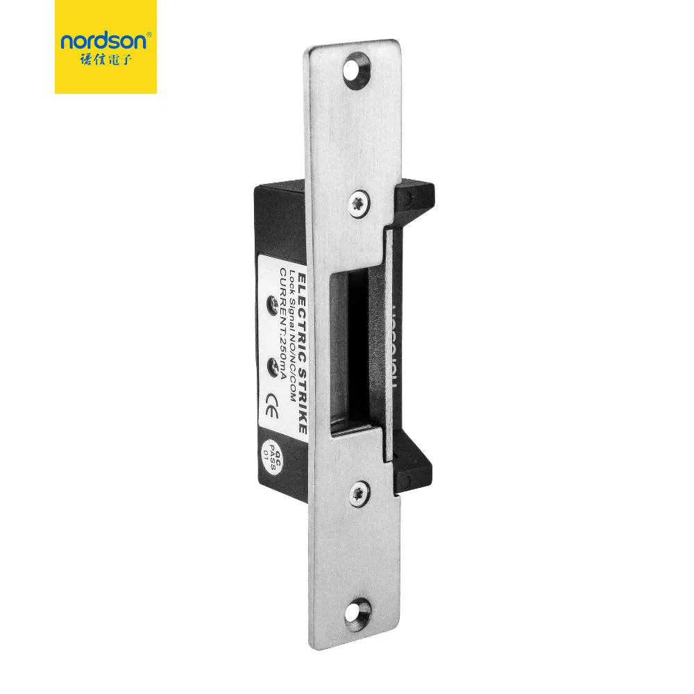 Fail-Locked Long Type Wide Mouth Electric Door Strike 12V
