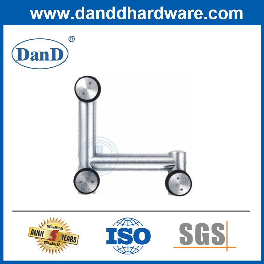 Stainless Steel Glass Wall Corner Swing Door Fitting Over Panel Pivot