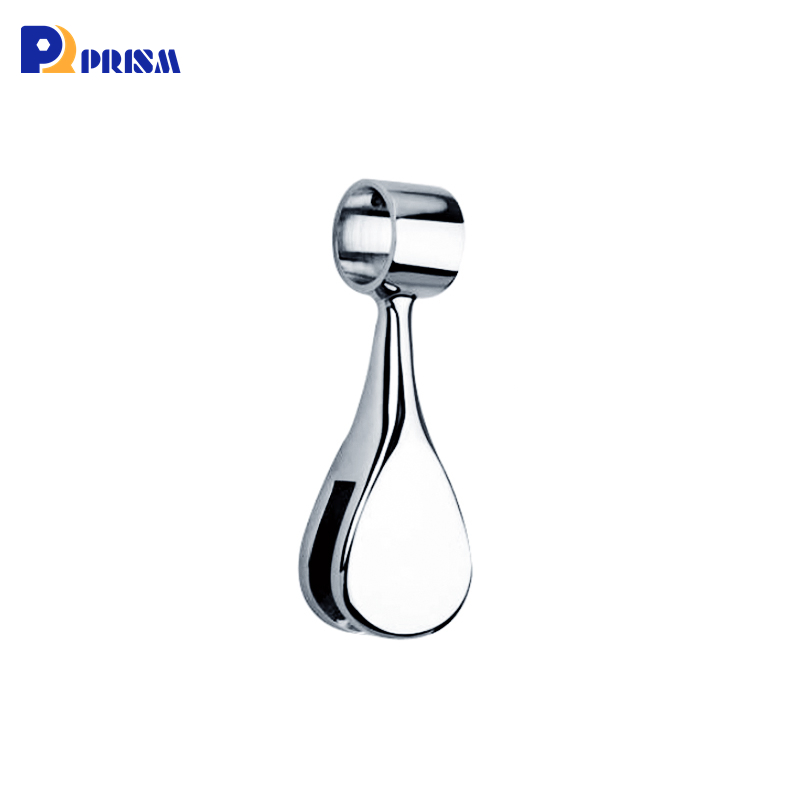 Solid Brass Wall to Glass Support Bar for 8-12mm Thick Tempered Glass Door Connector