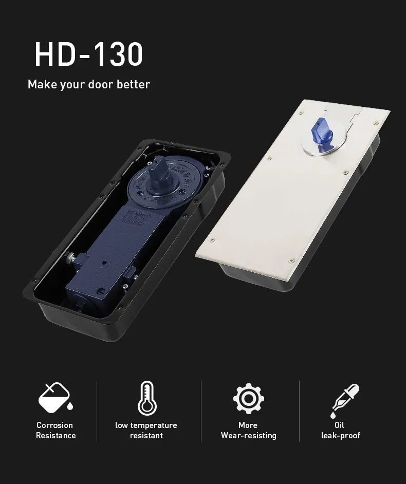 Glass Door Control Hardware Single Cylinder Floor Spring