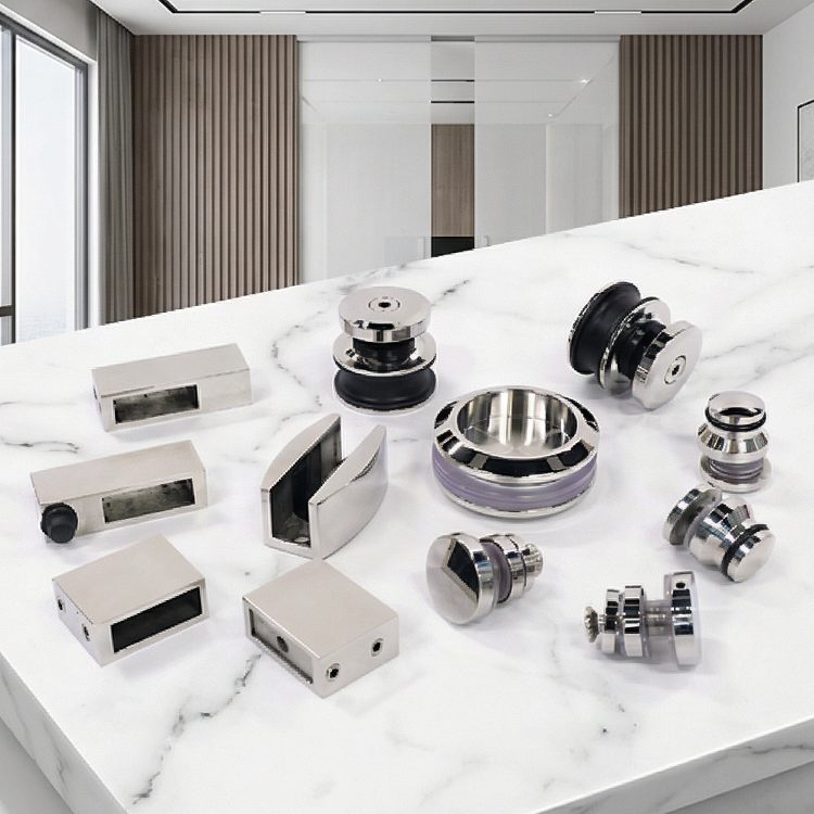 Frameless Bathroom Shower Screen Sliding Door System Hanging Roller