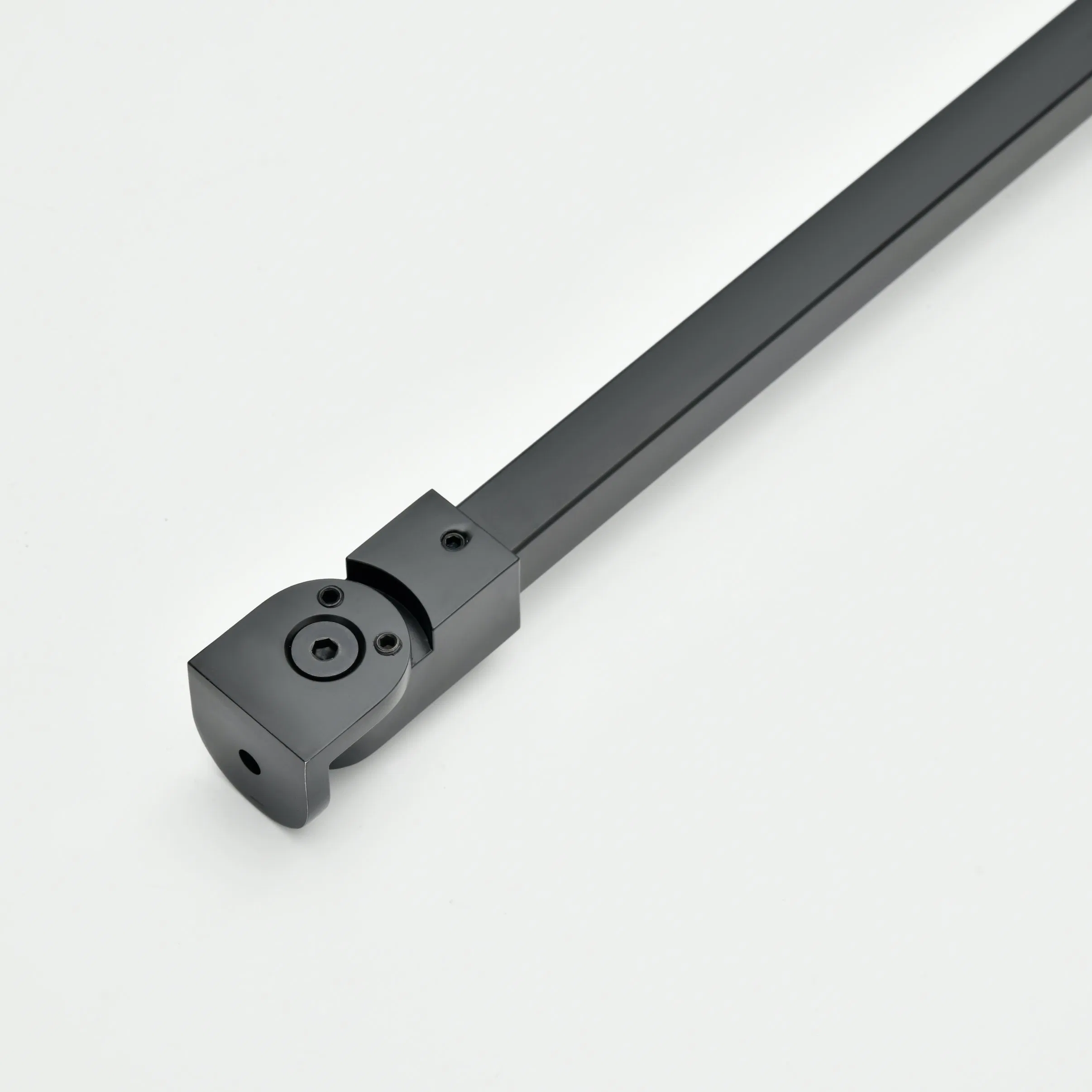 Sanipro Black Color Stainless Steel Shower Room Accessories Bathroom Partition Bar Glass Door Fixed Support Bar