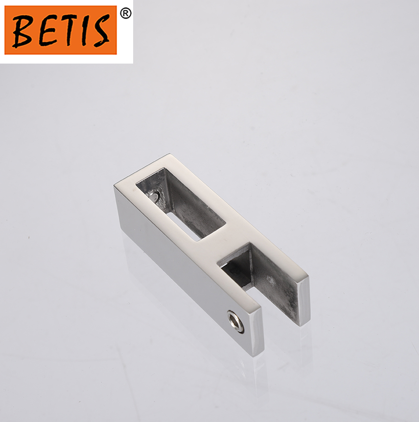 OEM Frameless Factory Direct Sale Glass Door Clamp Stainless Steel Polished Finish Support Bar Connector