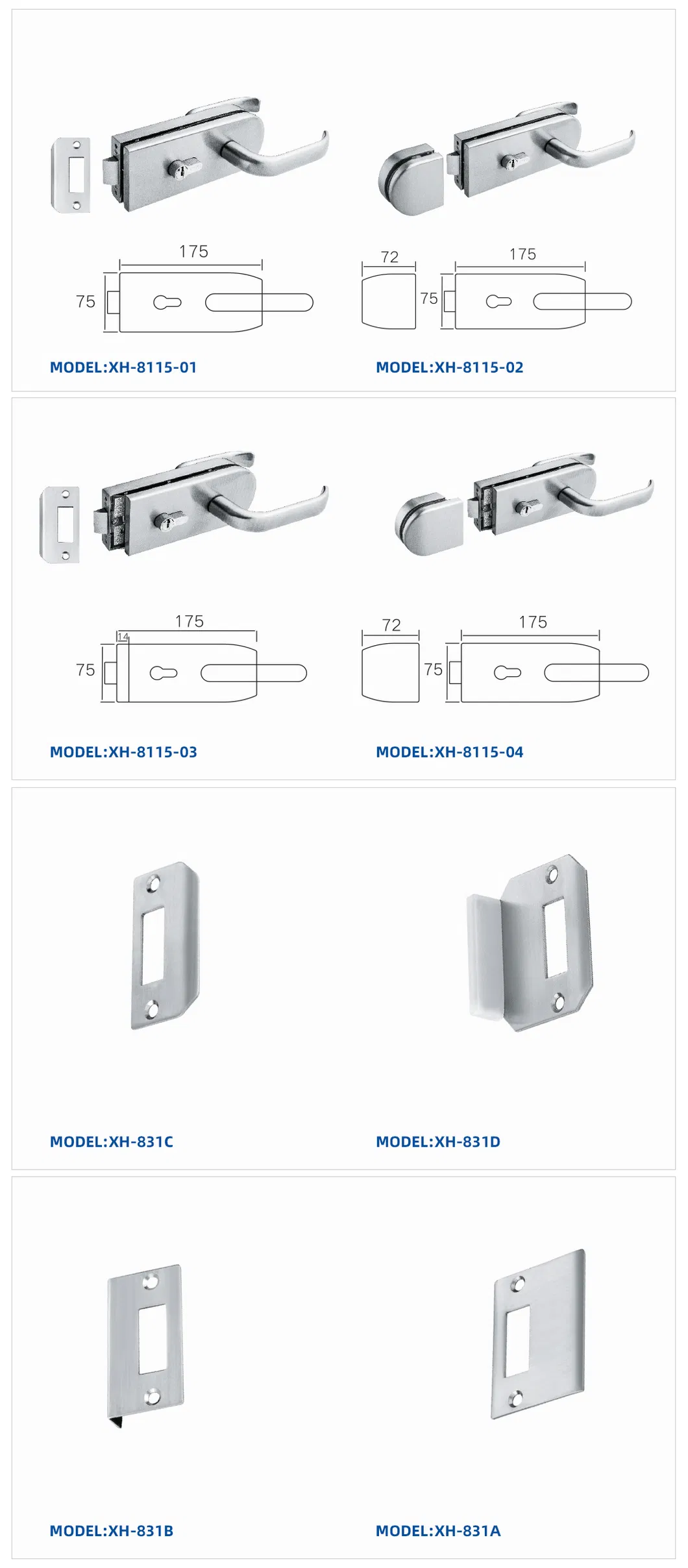 Glass Lock Dimensions and Overview