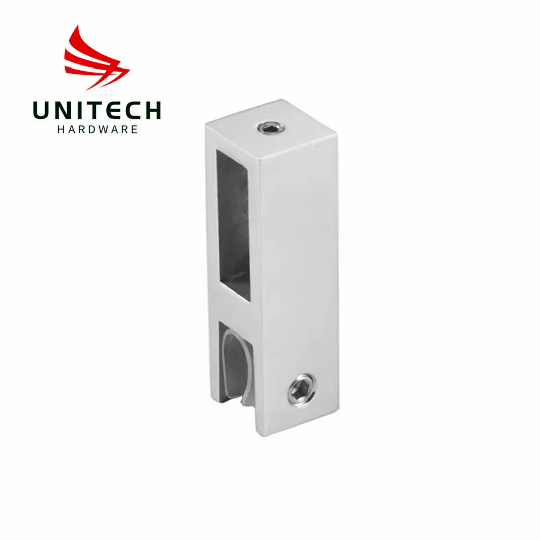 Frameless Sliding Bathroom Stainless Steel Shower Glass Sliding Door Pipe Connector