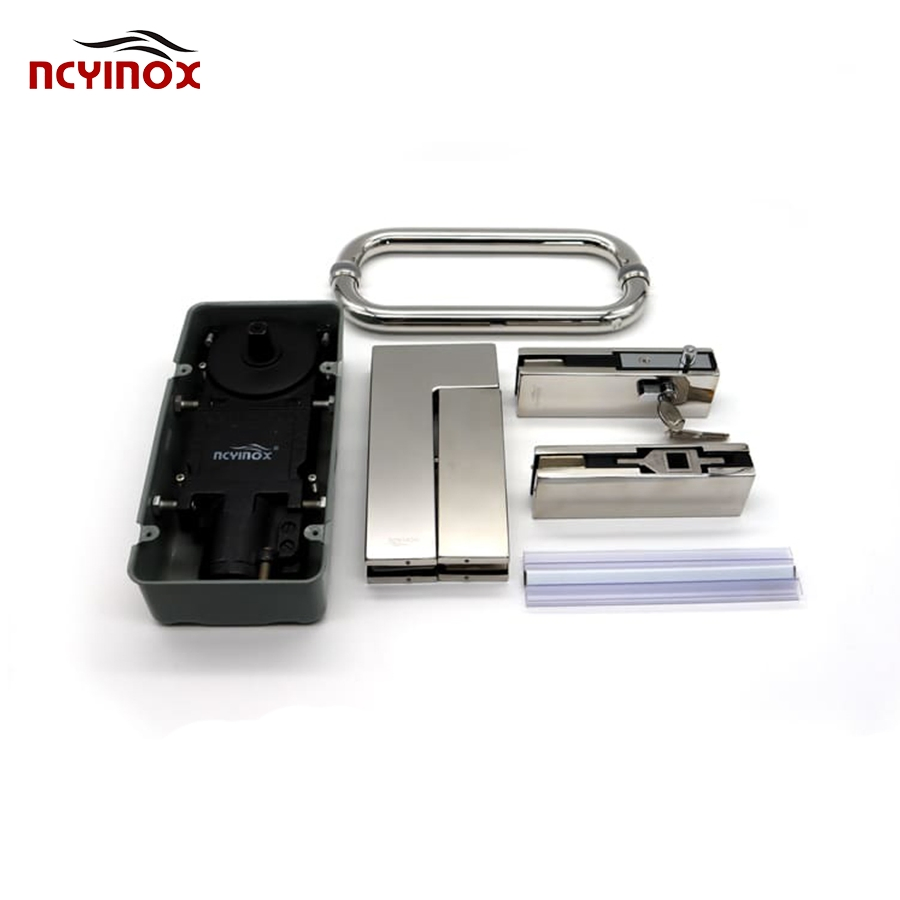Universal Door Hardware Fitting Glass Door Floor Spring Combo Set Patch Fitting Hinges for Glass Door Accessories Patch Fitting