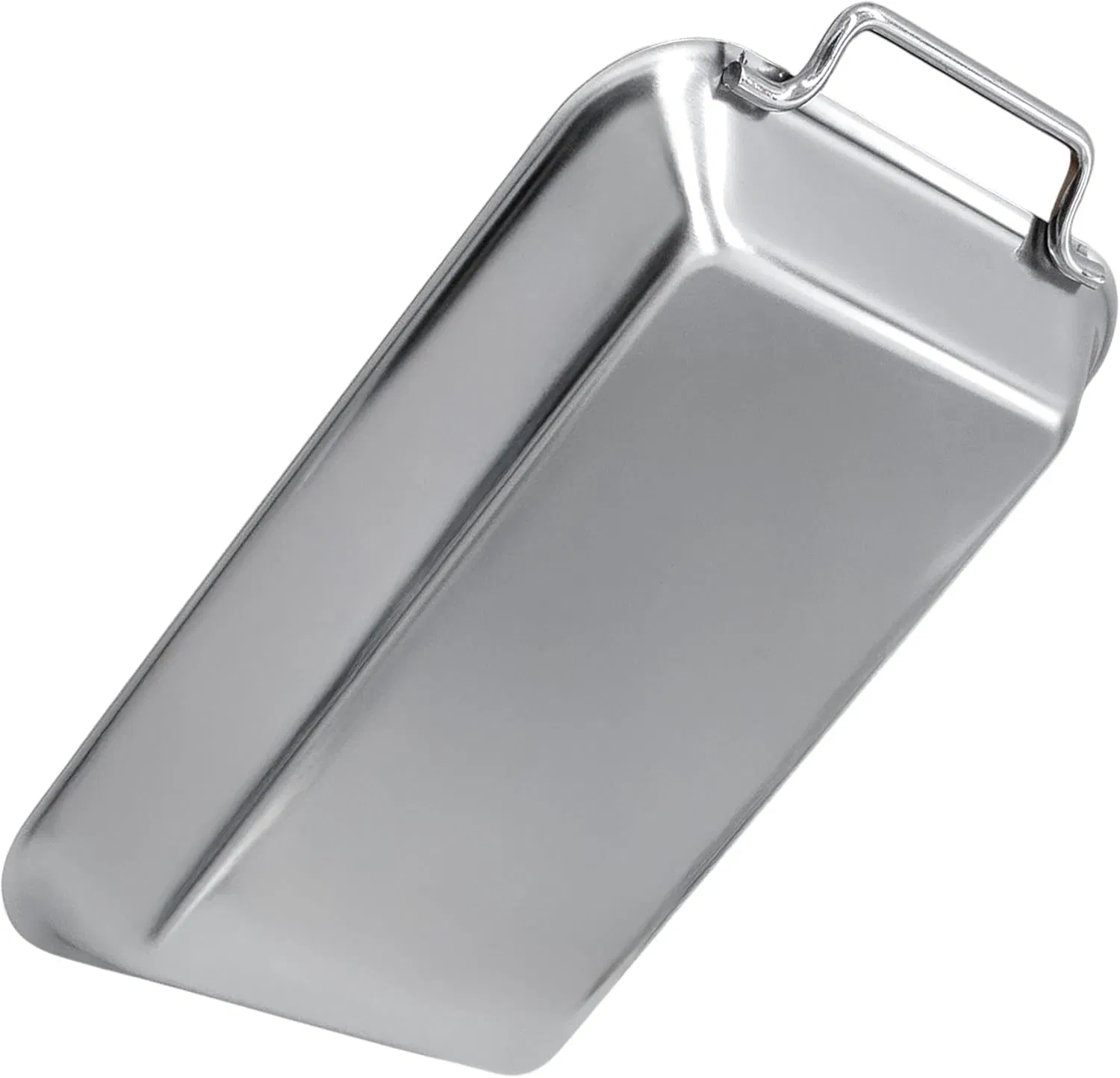 Food-Safe Grillware Stainless Steel Serving Grill Pan Barbecue Toppers with Spatula Handle for Cheese Vegetables Fish