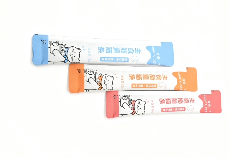 Wholesale Supplier OEM ODM 15g Wet Food Cat Strips High Protein Pet Food Pouch