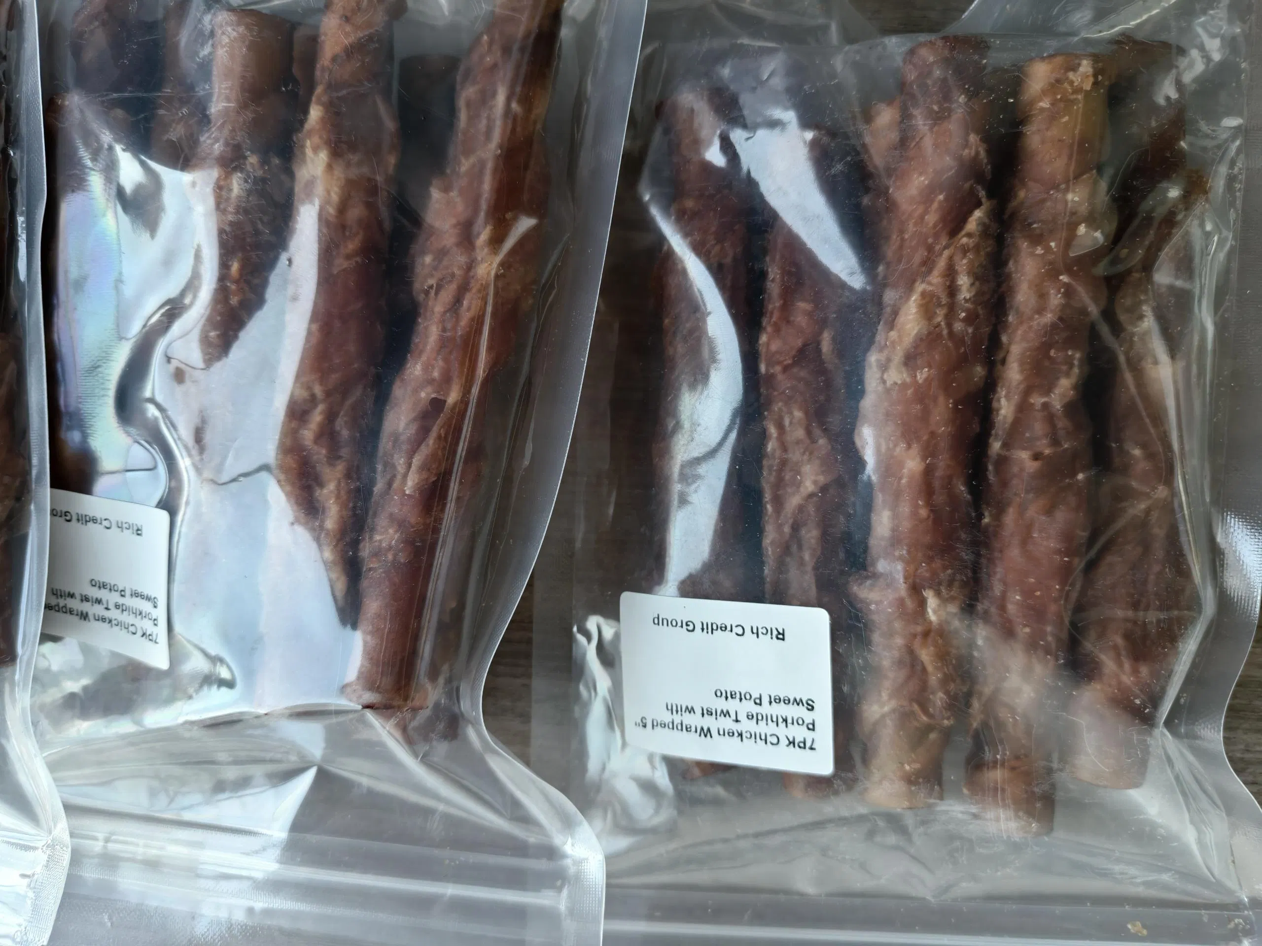 Chicken Wrapped Porkhide Dog Treats with Sweet Potato