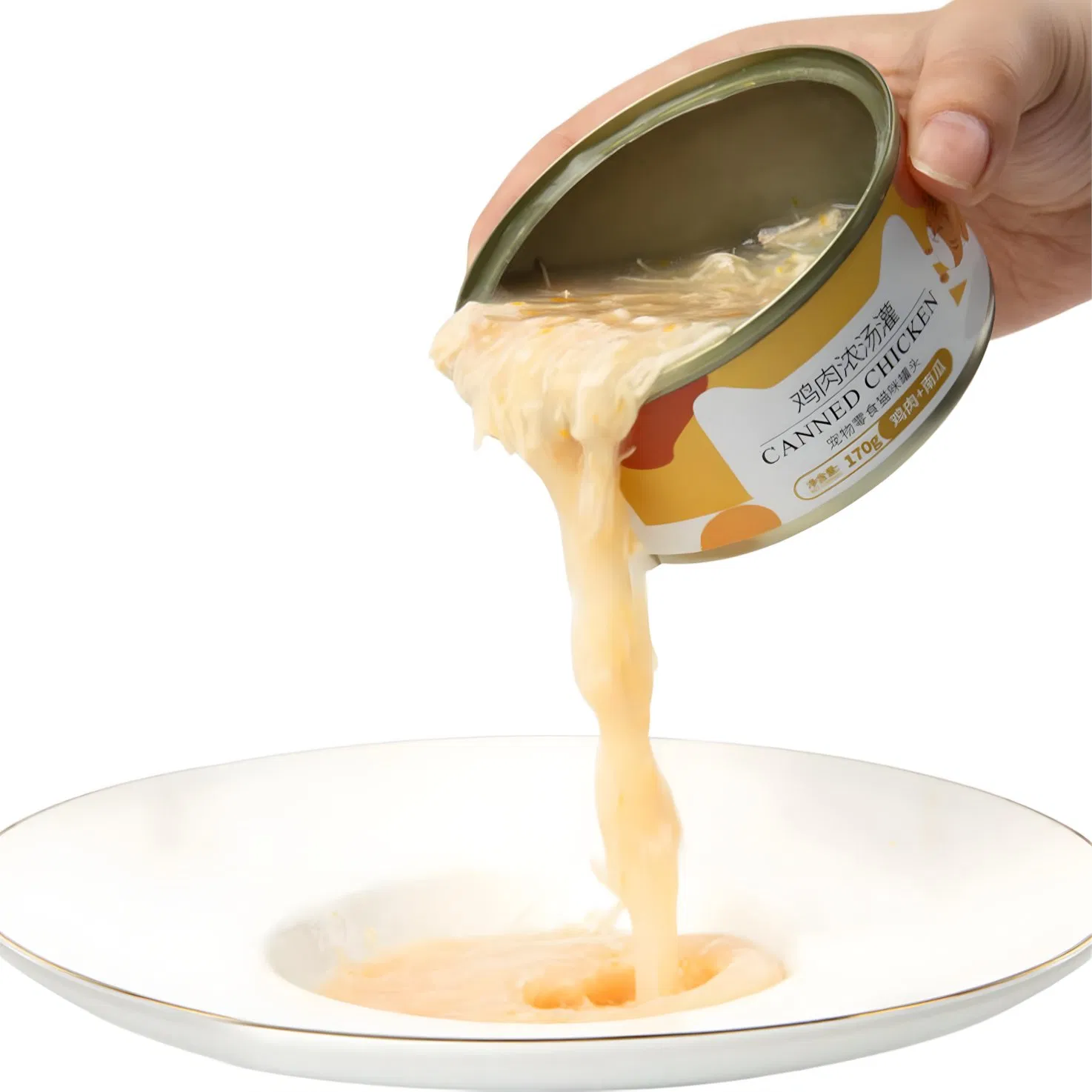 Tender Turkey and Duck Slices in Broth Wet Cat Food for Senior Cats with Easily Digestible Ingredients