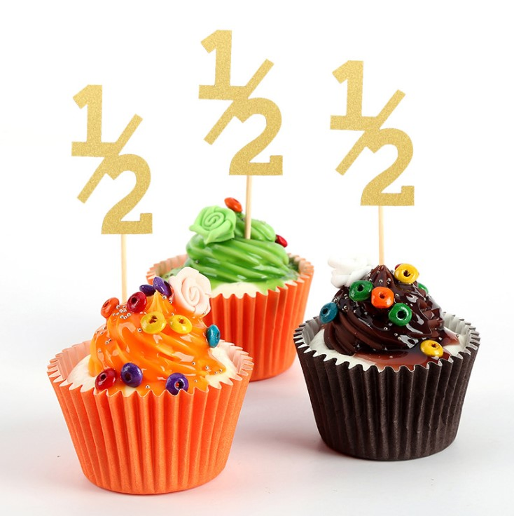 Cupcake Picks Food Fruit Cupcake Toppers for Christmas Party Cake Decoration