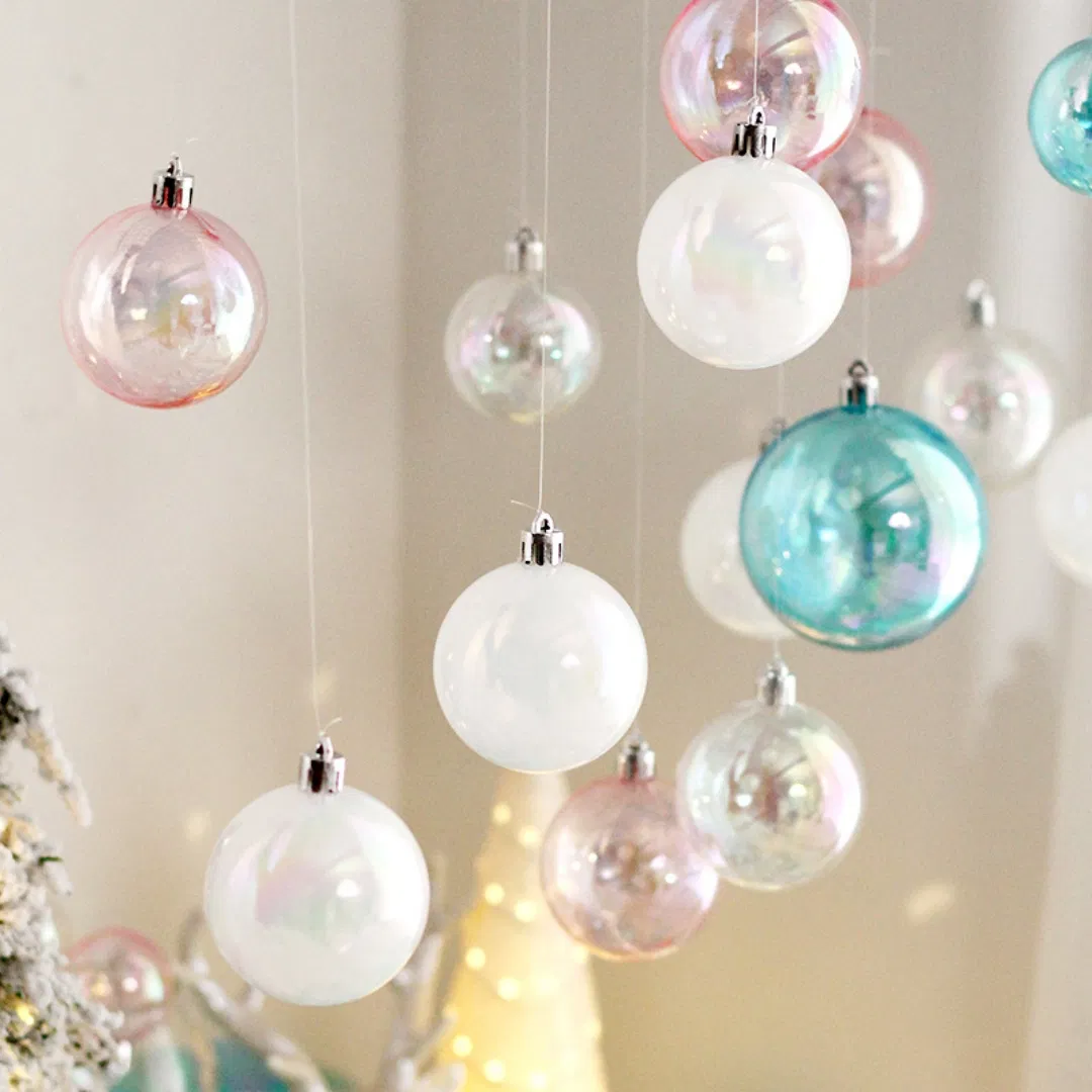 Christmas Tree Creative Hangings Decoration Pet Colorful Transparent Ball Ins Cake Wish Ball Plugin Ornament