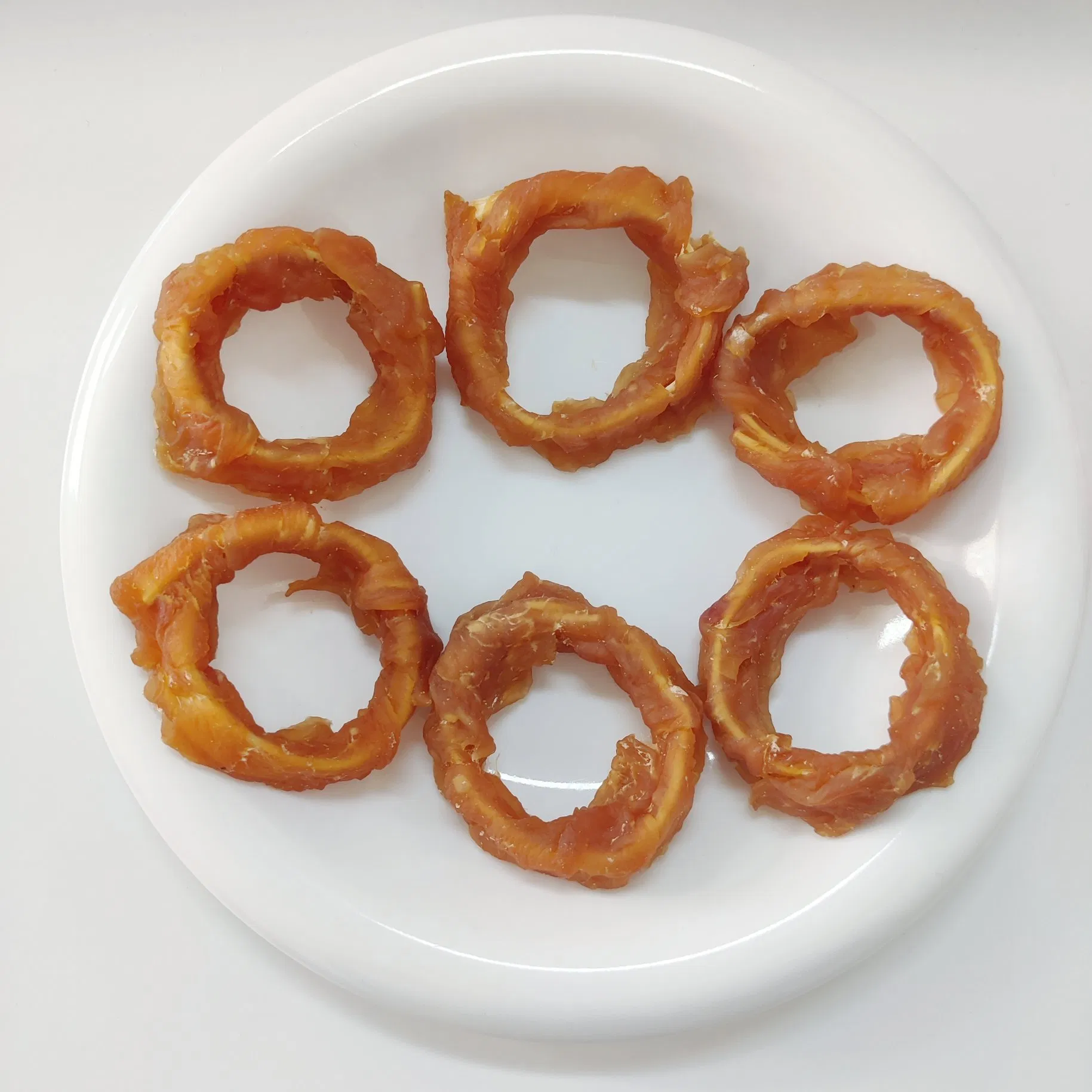 Chicken Wrapped Cod Ring Dried Puppy Dog Snacks Treat Pet Food