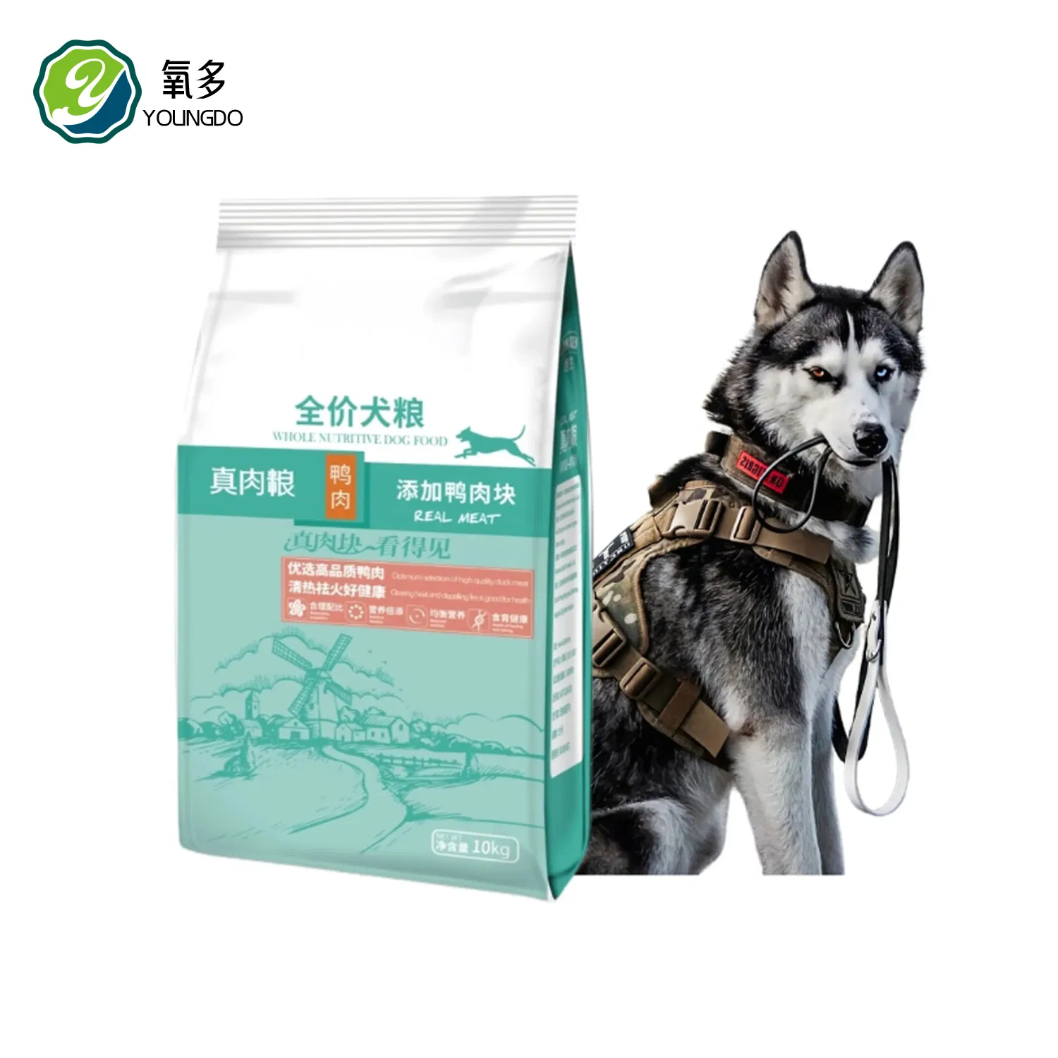 OEM ODM Chinese Low Price 25% Protein Pet Food Probiotic Heart Shape Content Adult Dry Pet Dog Food