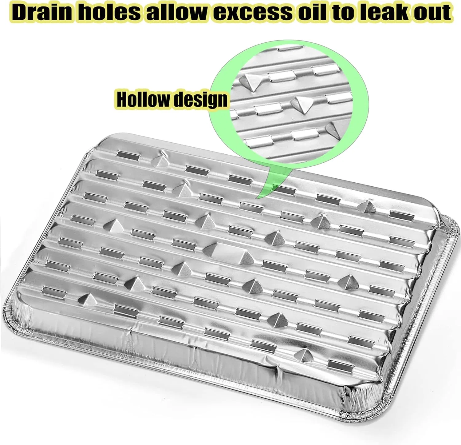 Disposable Bowls Square Aluminium BBQ Grill Trays Barbecue Toppers for Leftovers Grill Cakes Fruit and Vegetables