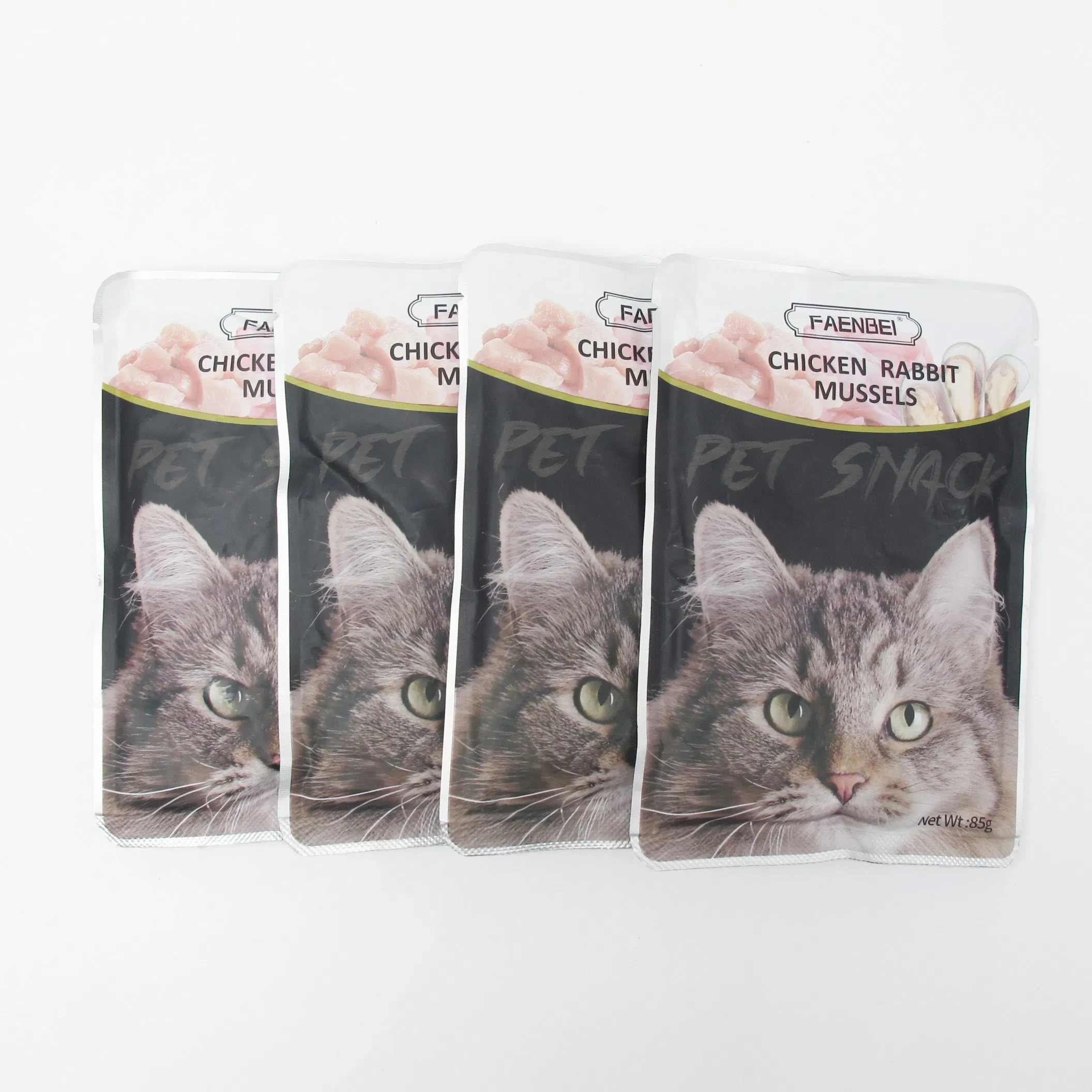 Super Nutrition OEM Ingredients Flavors Chicken Rabbit Mussels/ Chicken Pumpkin Fish Oil Soup Wet Liquid Cat Snack Treat Food for Kittens Pet Products