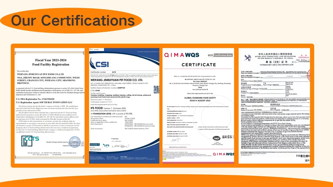 Quality Certificates