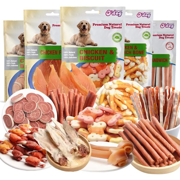 Dog Treats Wholesale Dog Snack Chicken Wrapped Biscuits Sticks Product Protect Teeth Training Treats Chicken Duck Lamb Pet Food