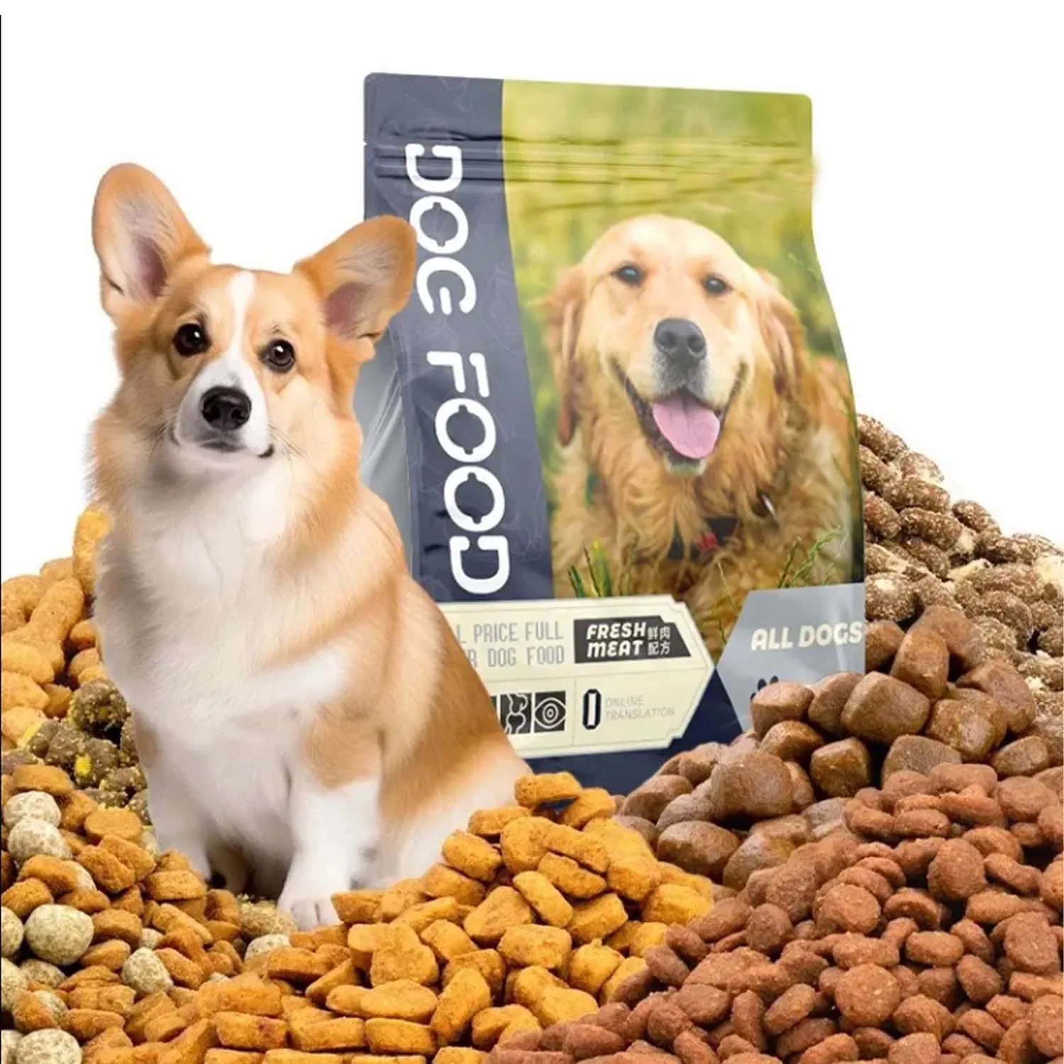 Factory Wholesale 1.5kg All Period Dog Food Pet Food