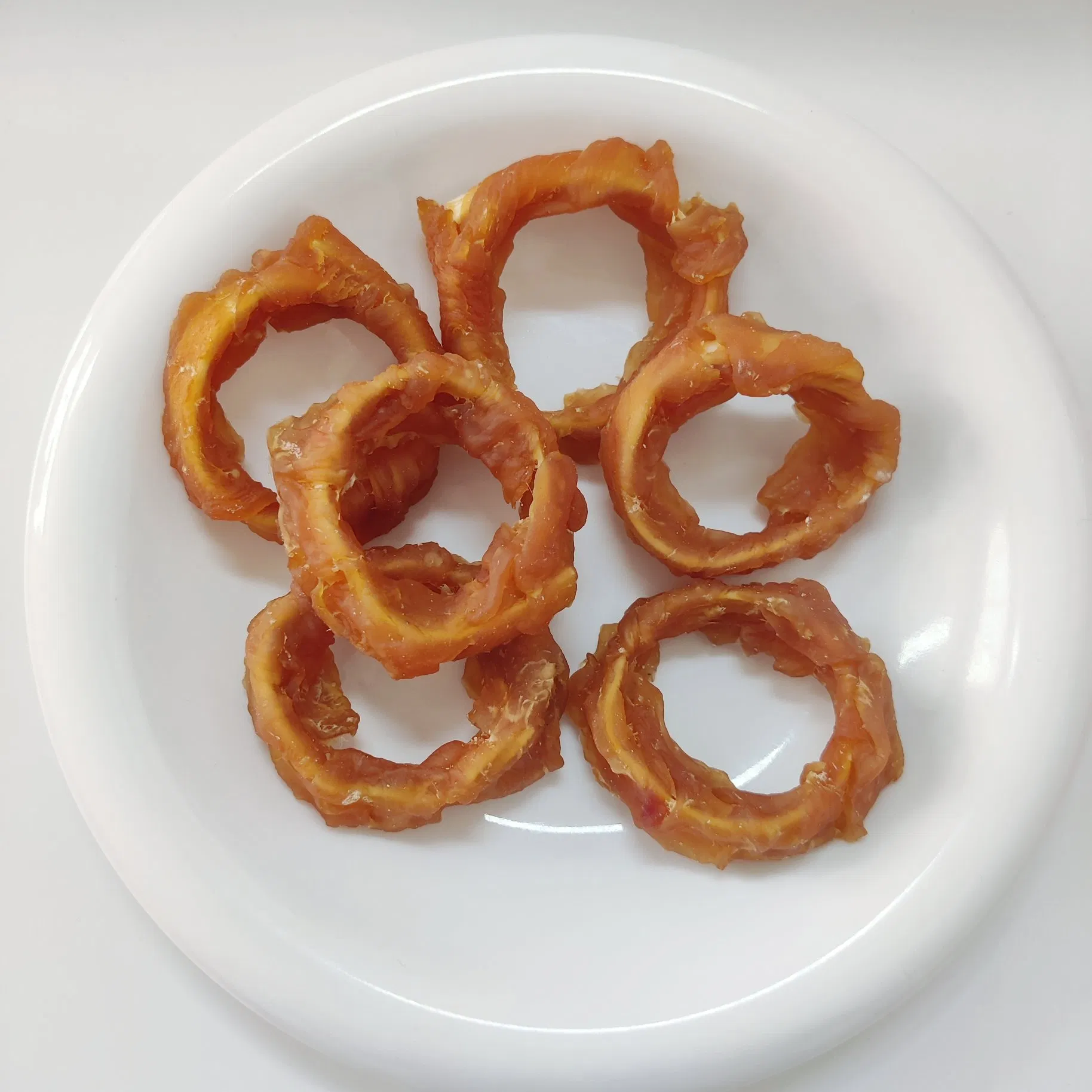 Chicken Wrapped Cod Ring Dried Puppy Dog Snacks Treat Pet Food