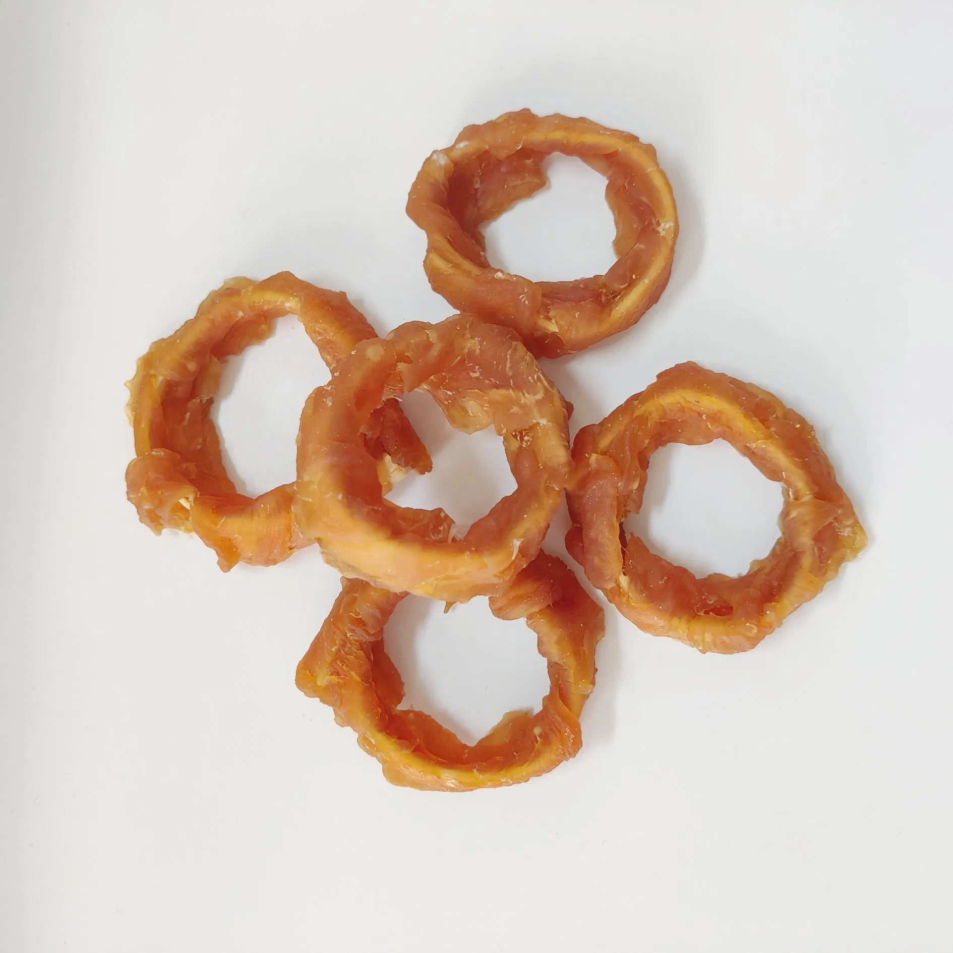 Chicken Wrapped Cod Ring Dried Puppy Dog Snacks Treat Pet Food