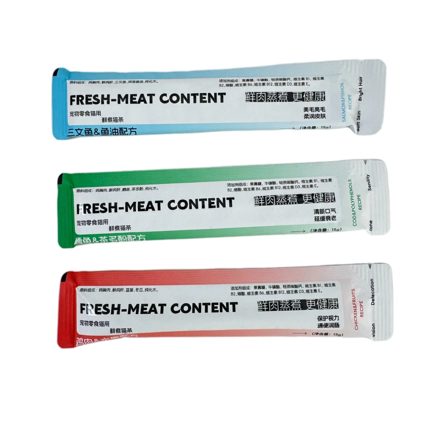 Complete Nutrition Pet Food Sticks - Balanced Diet for Cats of All Breeds