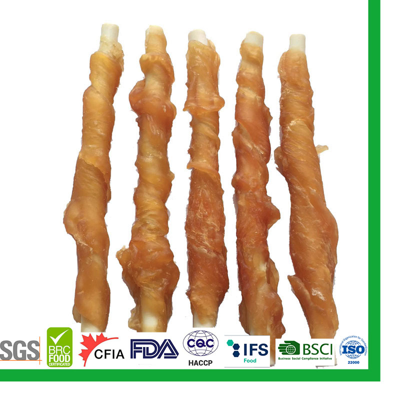OEM ODM Wholesale Cheap High-Quality Chicken Wraps Cheese Bone Dog Dental Chews