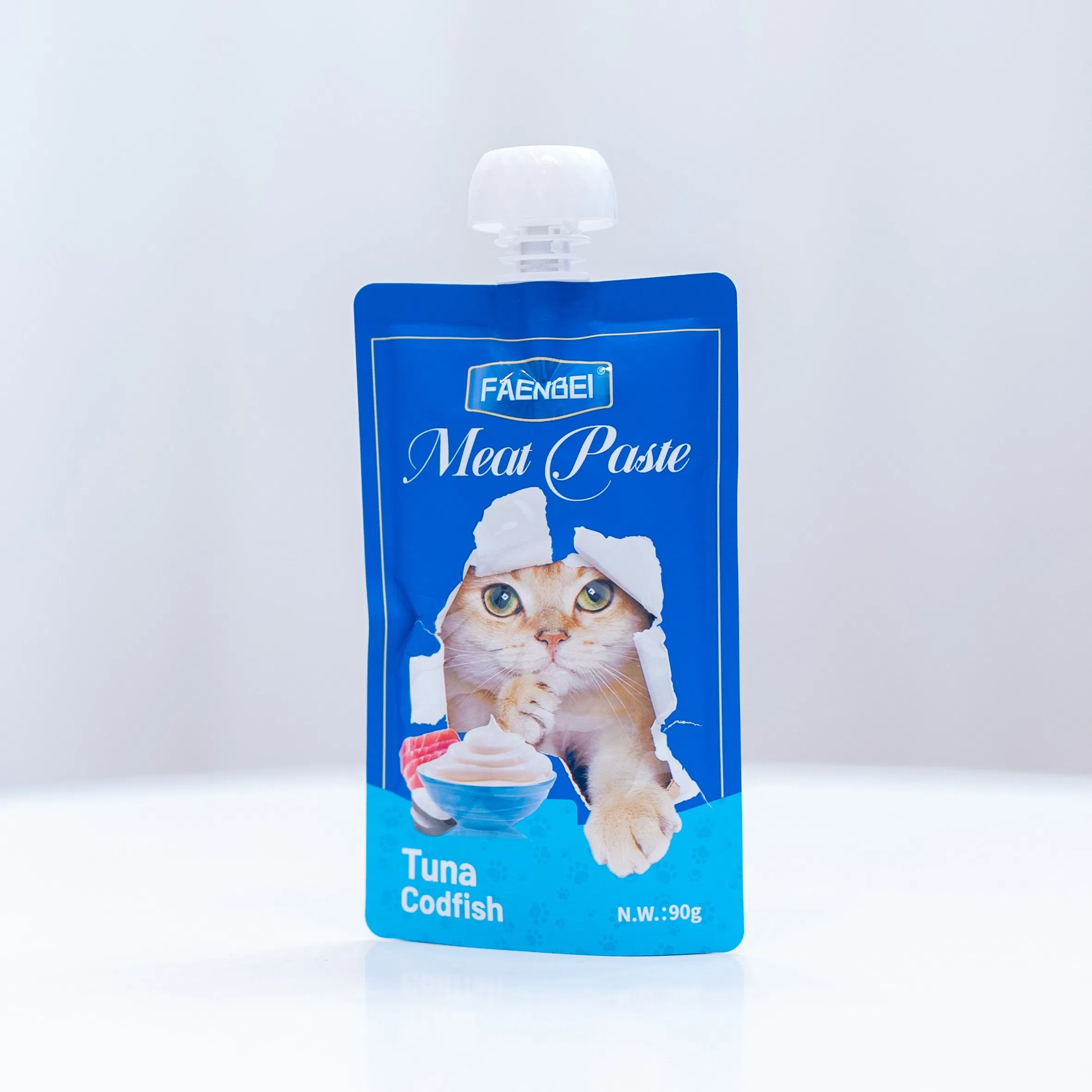 Nozzle Pouch 90g Portable Pet Food Bag Suitable for Cats Above 3 Months