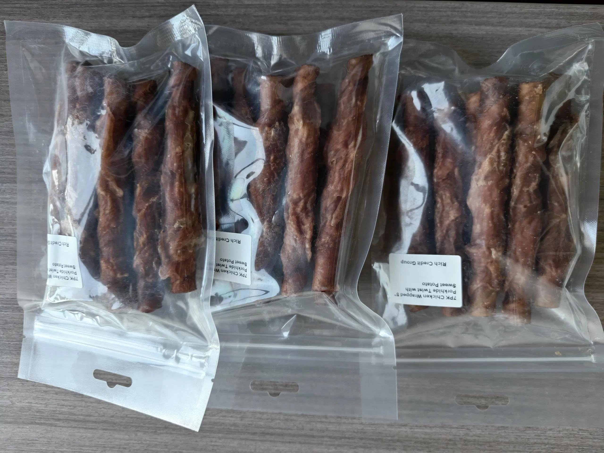 Chicken Wrapped Porkhide Dog Treats with Sweet Potato