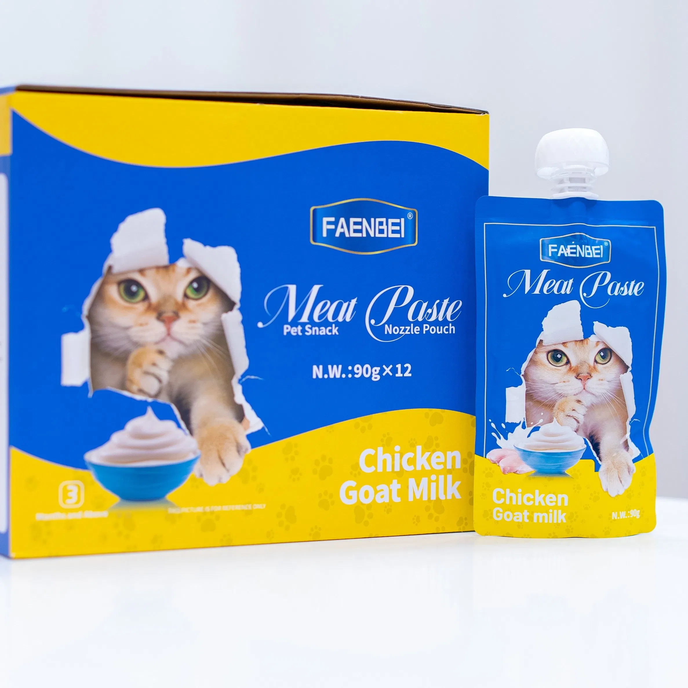 Nozzle Pouch 90g Portable Pet Food Bag Suitable for Cats Above 3 Months