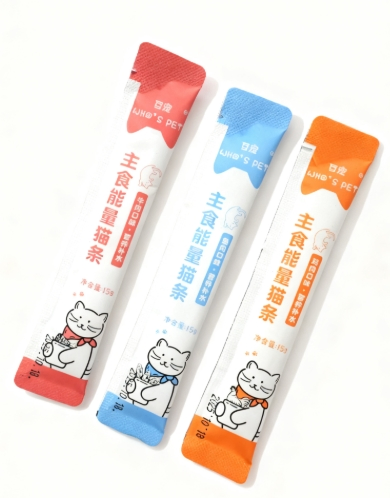 Wholesale Supplier OEM ODM 15g Wet Food Cat Strips High Protein Pet Food Pouch