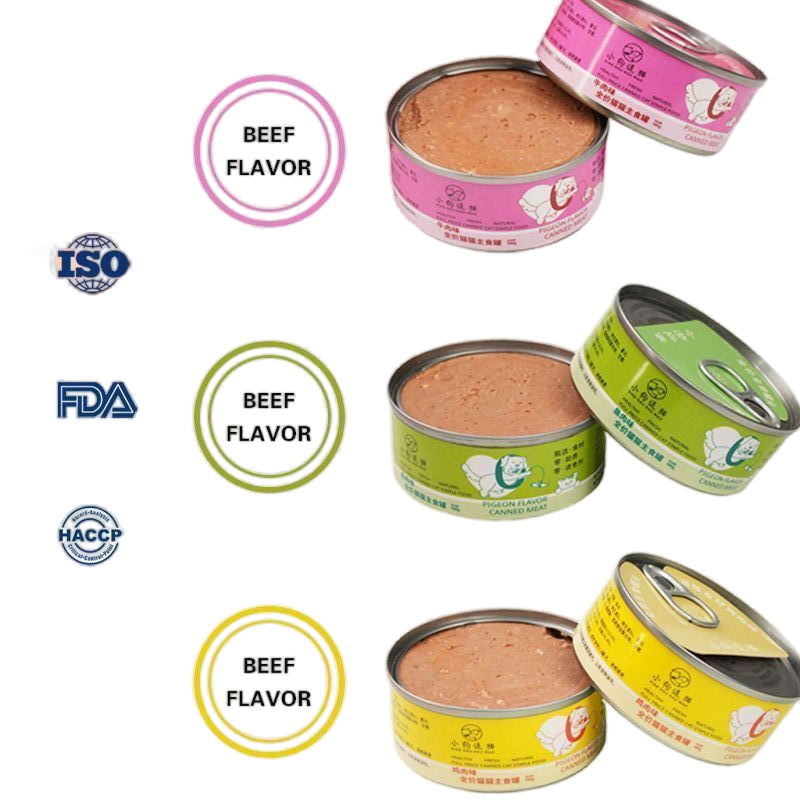 Delicious Canned Wet Food for Adult Cats and Kittens