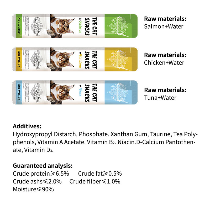 Pet Food Manufacturer Wet Cat Pouch Food 15g