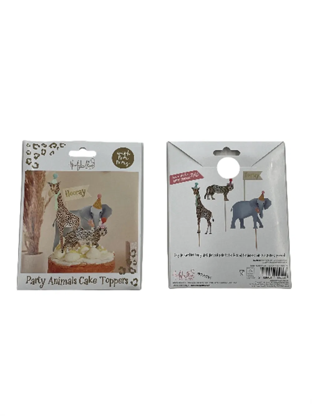 Cake Topper -Jungle Animals for Theme Baby and Kids Birthday Party Decorations