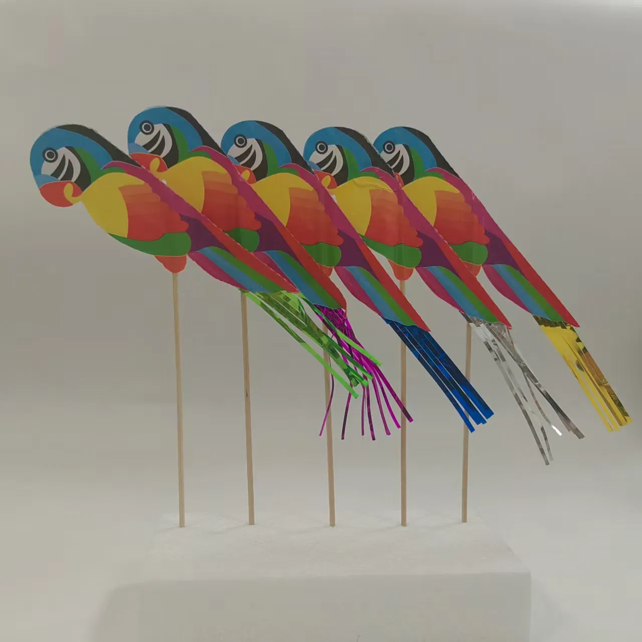 Eco- Friendly Parrot Tassel Cake Party Decoration Topper