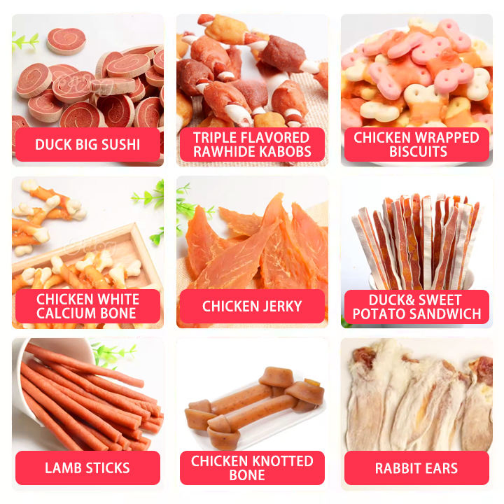 Dog Treats Wholesale Dog Snack Chicken Wrapped Biscuits Sticks Product Protect Teeth Training Treats Chicken Duck Lamb Pet Food