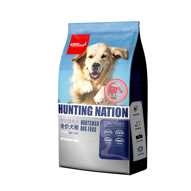 Dry Dog Food Adult Breed 20kg Pet Savory Food Non-GMO Gluten-Free Grain-Free Organic Healthy Food Wholesome Diet
