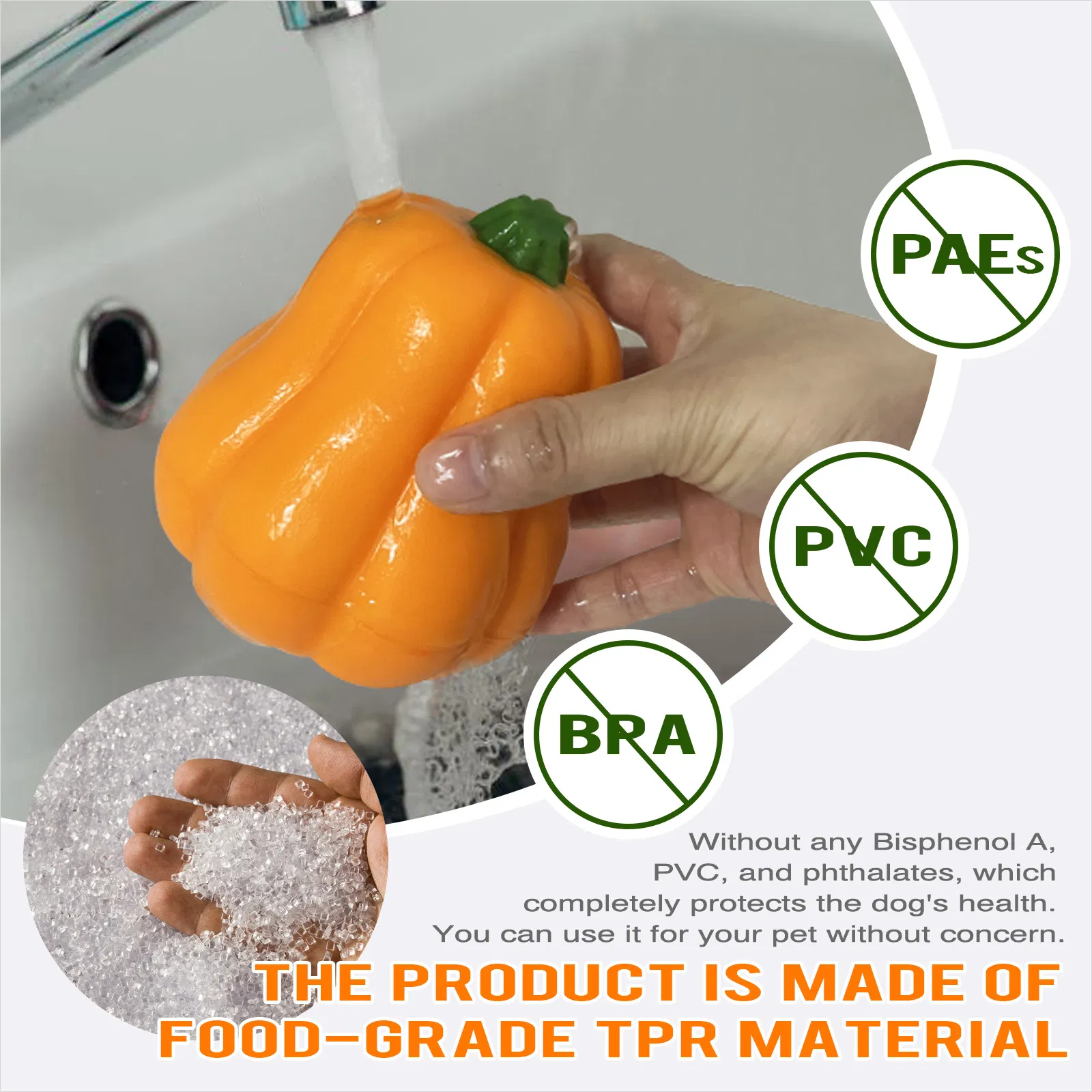 Durable Pumpkin Chew Toy for Happy Dogs' Dental Health