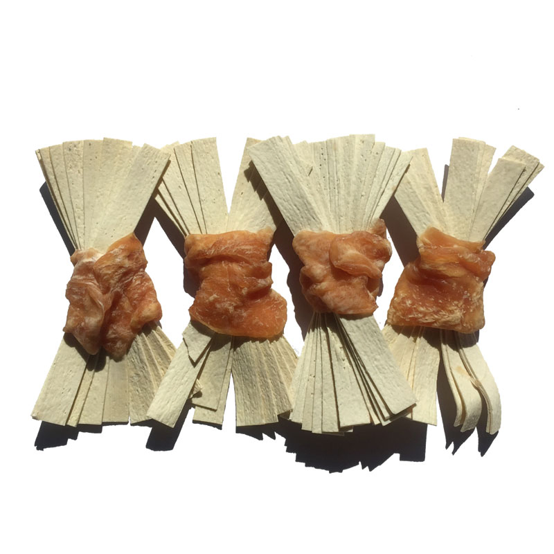 Wholesale Natural Pet Suppliment Nutrition Food Fish Skin Braid Puppy Dog Treats