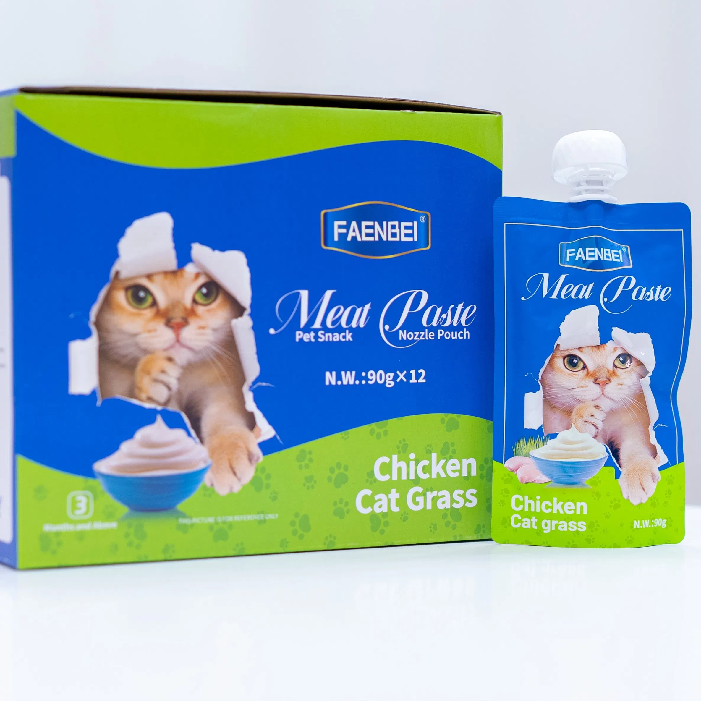 Nozzle Pouch 90g Portable Pet Food Bag Suitable for Cats Above 3 Months