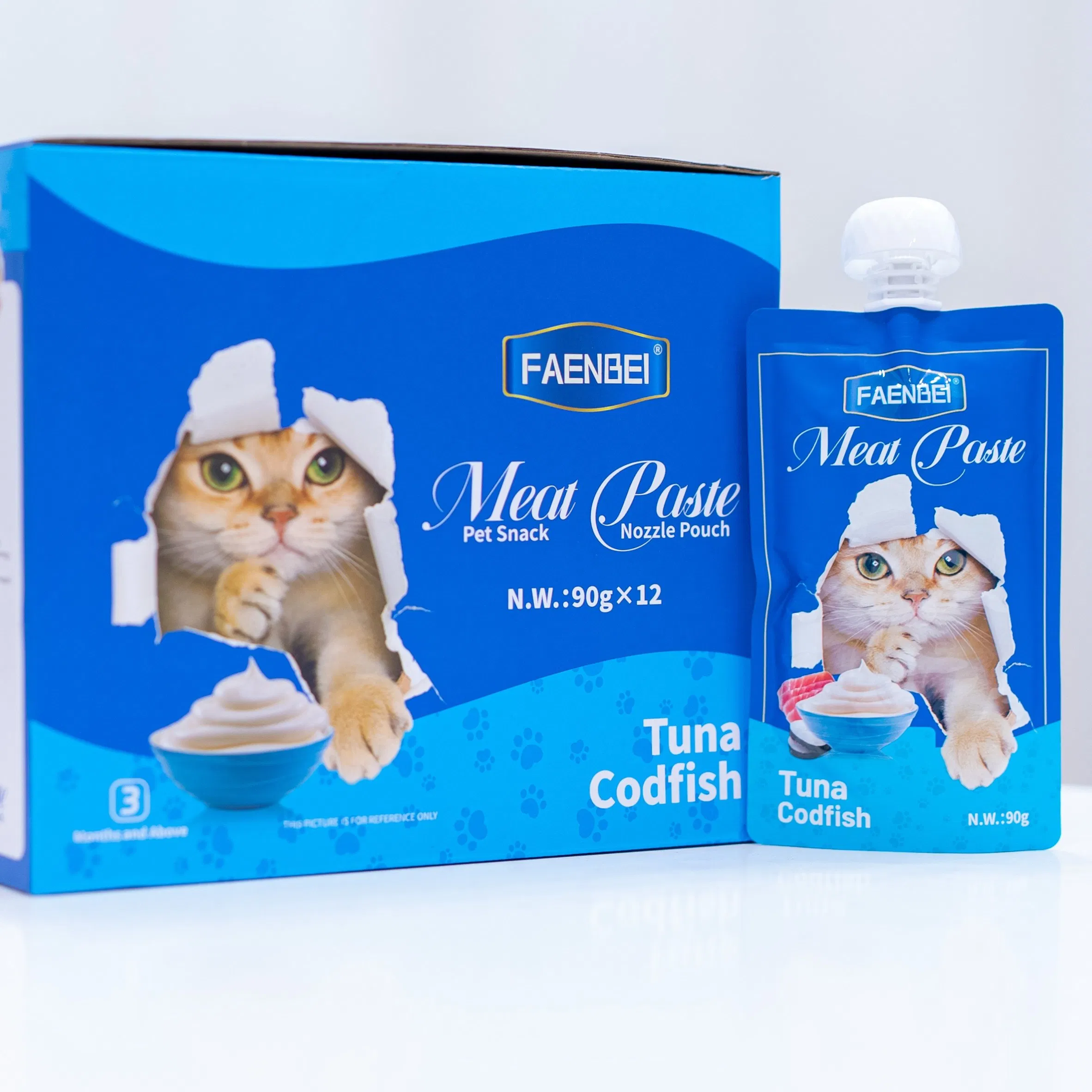 Nozzle Pouch 90g Portable Pet Food Bag Suitable for Cats Above 3 Months