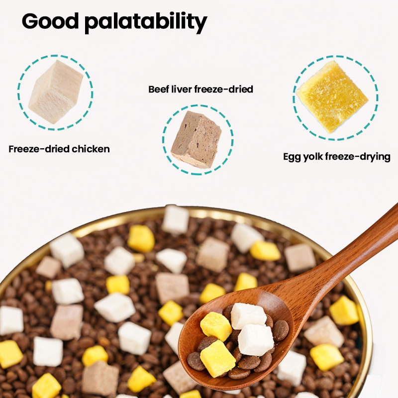 Pet Food Freeze-Dried Cat Food for Adults and Kittens Low Temperature Baking 1.5kg Cat Food