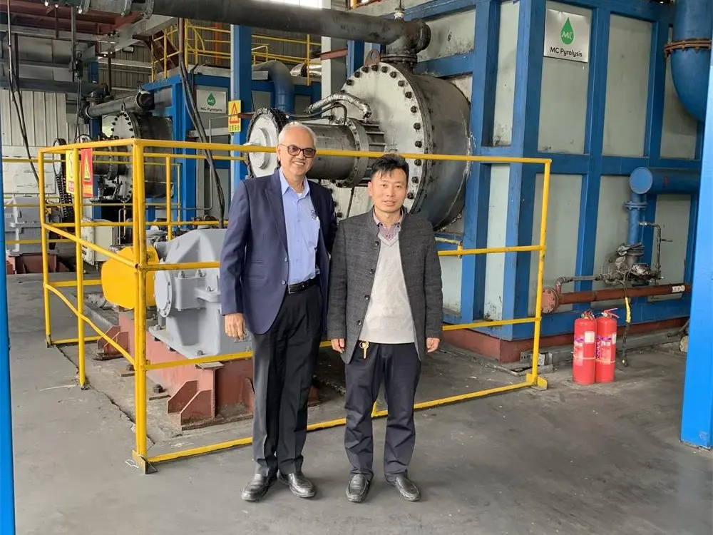 Huayuan Tech waste tire pyrolysis plant complete system