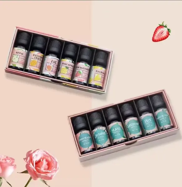 Wholesale 100% Pure Natural Aromatherapy Essential Oil Gift Set 6 Bottles 10ml for Diffuser Massage Spa Candle Soap Making OEM Private Label Exporter, Exporters