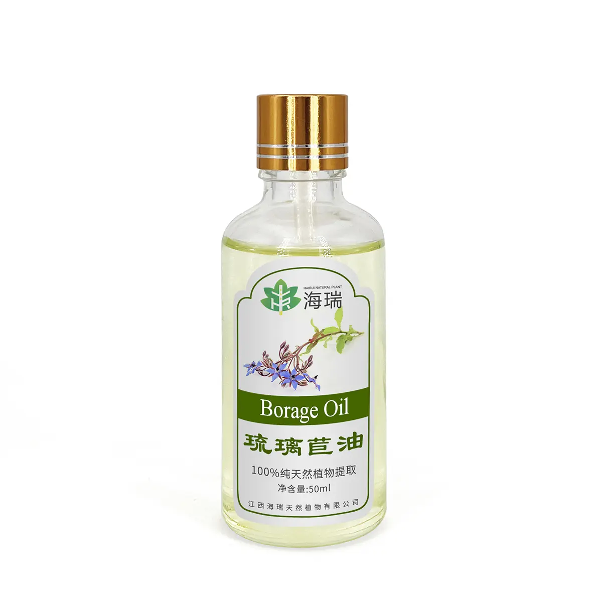 Wholesale Hairui Manufacturer 18% Borage Seed Oil Bulk Price Borage Oil Carrier Oil Manufacturers, Exporter