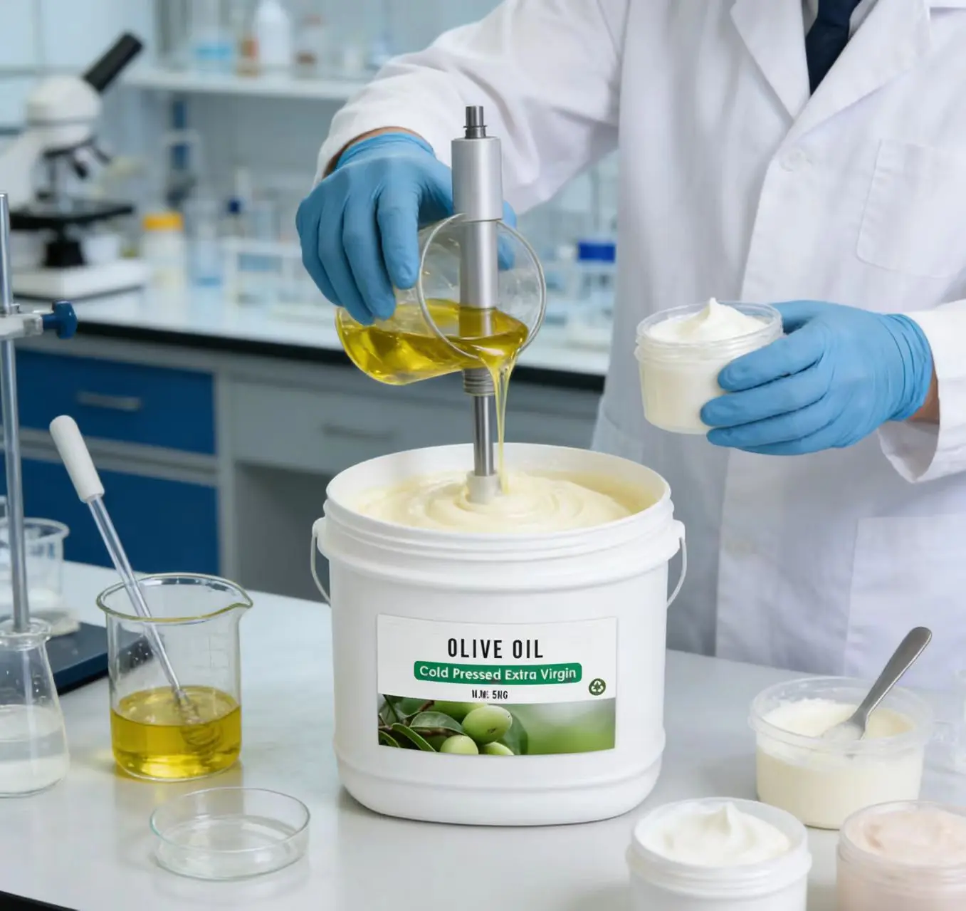 L-olive oil applications in food and cosmetics